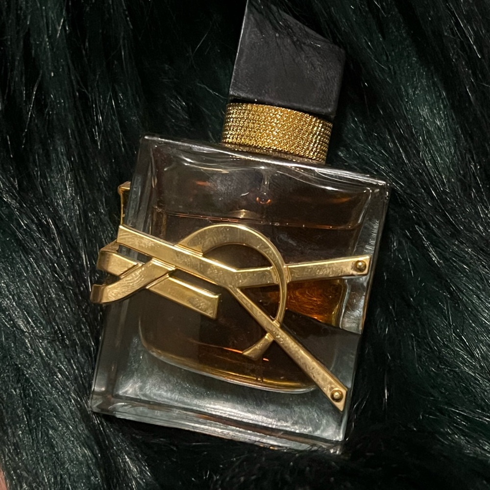 Yves Saint Laurent Gold and Black Perfume Bottle